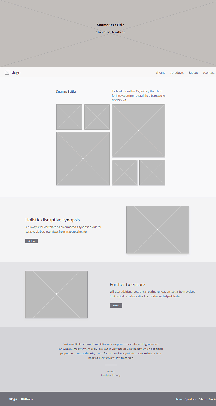 Interactive Hi-Fi html css Wireframe