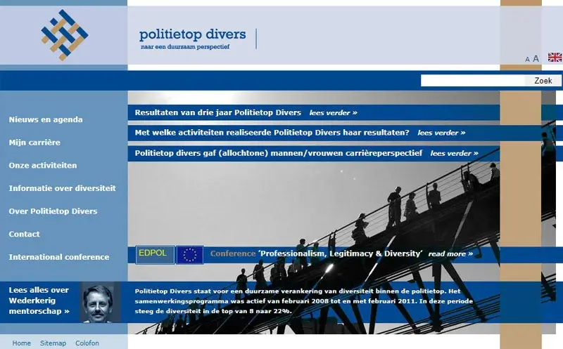 Past projects: website Politie Leadership